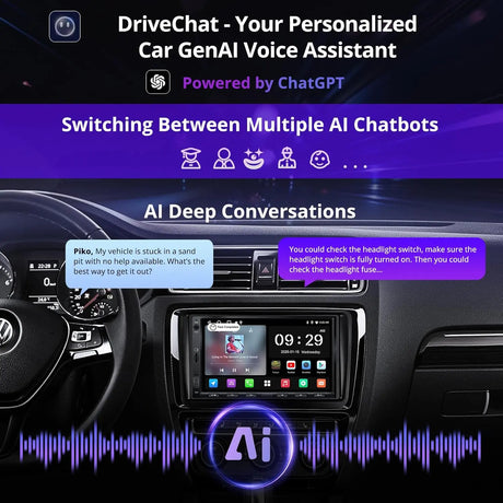 ATOTO A5LVWA7T 7" Double Din Car Stereo Compatible for VW Jetta/Tiguan/Golf/Passat, Wireless CarPlay & Android Auto, Wi-Fi/BT Tethering, 24-Band EQ DSP, Bluetooth, Mirror Link, 2+32G, FM/AUX/TF Support
