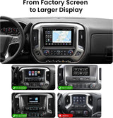 ATOTO S8LSLD10ADM 10.1" Android Car Stereo for Chevy Silverado 1500 2014–2018, Silverado 2500HD 2015–2019 & GMC Sierra, Wireless CarPlay & Android Auto, 4G LTE, QLED Display, DSP, GPS Navigation