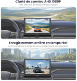 ATOTO AC-HN9RRV3 Caméra de Recul AHD 1080p, 134° Grand-Angle, Vision Nocturne Starlight, Boucle Vidéo, Mode Parking, IP67 Étanche, Capteur G, Série V10