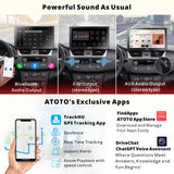 ATOTO P9 7 Inch Android Portable Car Stereo with 4G+32G, Wireless CarPlay Android Auto Screen with GPS WiFi, QLED Display & Auto-Dimming, 1080P Dashcam, Dual BT USB SWC, P907PR-S1