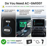 ATOTO AC-GM100 MOST50 Amp Retention Interface for GMC, Chevrolet & Buick with OEM Bose Amplifier, Compatible with Silverado & Sierra