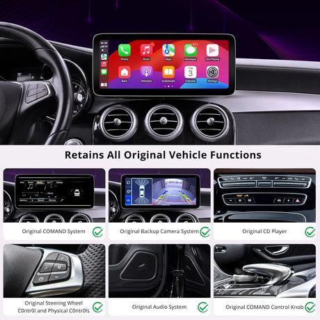ATOTO S8MBGA412C8PN 12,3" Autoradio Bluetooth, CarPlay, Android Auto, Navigatore, AI, 4G LTE – Compatibile con Mercedes Benz A W176/GLA X156 NTG4.5/4.7 2013-2015, Mantiene Funzioni Originali
