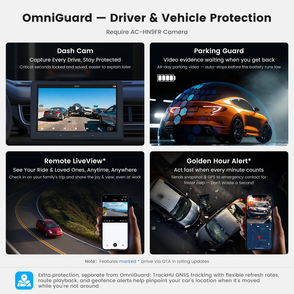 ATOTO A7G209PKL-S03 9" Android Double DIN Car Stereo with Backup Camera & OBD2 Scanner, 8-Core 4G+64G, Built-in 4G LTE, Wireless CarPlay & Android Auto, Hi-Fi DSP 4V Pre-Out, G-Sensor