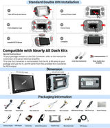 ATOTO A6 9 Zoll Android Doppel-DIN Autoradio Kompatibel mit Skoda, VW Volkswagen Golf Jetta, CarPlay und Android Auto, Dual-Bluetooth, WiFi/BT/USB-Tethering-Internet, HD-LRV, 2GB + 32GB, A6VW09PF