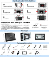 ATOTO A6 9 Pulgadas Android Radio 2 DIN Compatible con Skoda VW Volkswagen Golf Jetta, CarPlay y Android Auto, Doble Bluetooth, Wi-Fi/BT/USB Tethering Internet, HD LRV, 2G+32GB, A6VW09PF