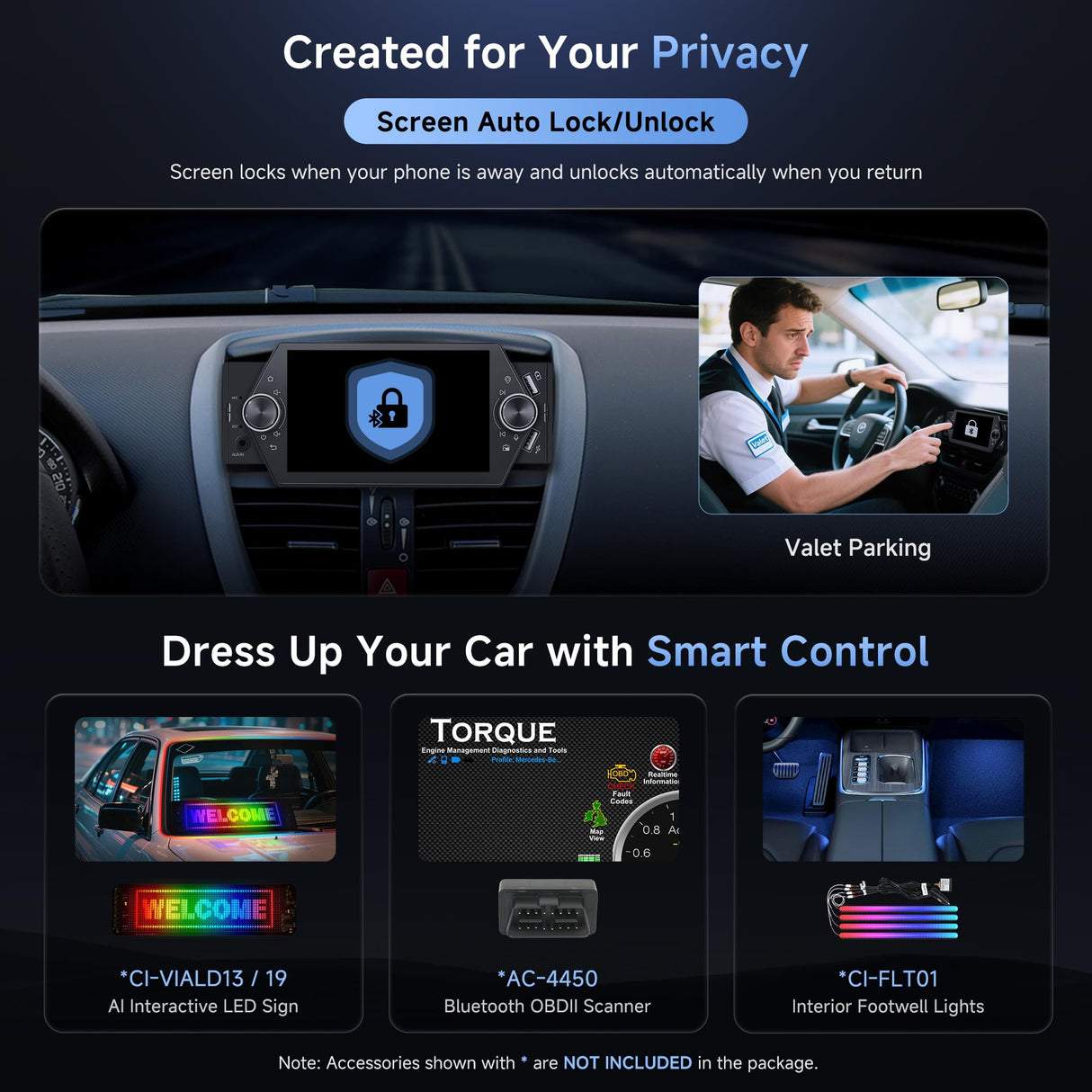 ATOTO A5LG1A5T 5" Single Din Car Stereo Android with Apple CarPlay & Android Auto, Bluetooth, WiFi, USB QC 2.0 Fast Charging, GPS Tracking, AUX-in, LRV, SWC
