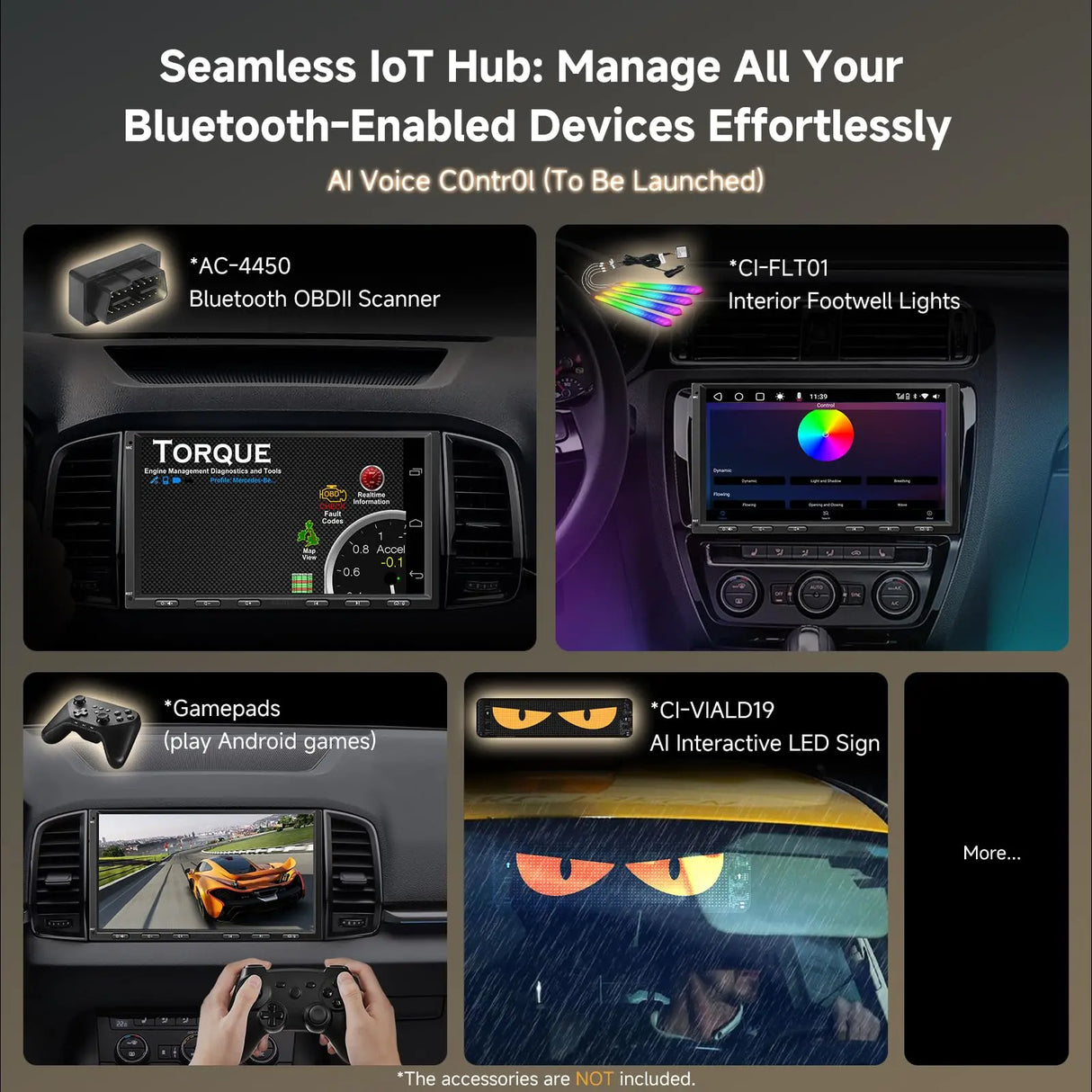 ATOTO S8G2A74MS 7" QLED Double Din Android Car Stereo & 1080P Front Camera, 4G+32G, Smart AI Chat, Wireless CarPlay & Android Auto, Dash Cam, Built-in 4G, Dual Bluetooth, WiFi/USB