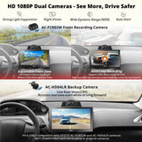 ATOTO 9" GPS Navigation, Dashcam, Backup Camera, Wireless CarPlay and Android Auto, 4G+32G, Dual Bluetooth, WiFi, Android System, In-Dash GPS Navigation