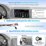 ATOTO F7G2B7WE 7" Double Din Head Unit with Wireless CarPlay & Android Auto, HD Touchscreen, Bluetooth, GPS Navigation, FM/AM, MirrorLink, HD Live Rearview, Voice Control