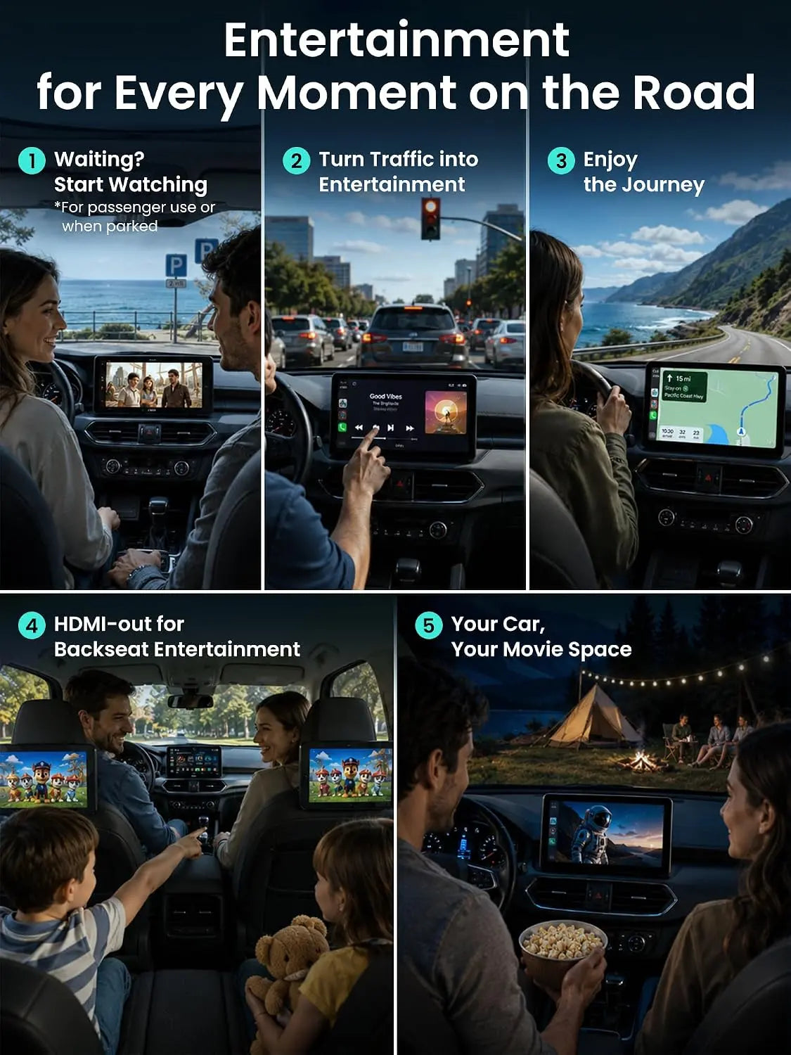 ATOTOOUT Wireless CarPlay Adapter, Magic AI Box with HDMI Output