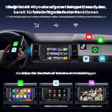 ATOTO S84G2D7PB 7 Zoll Doppel-DIN Android Autoradio mit Ambientebeleuchtung, KI-Fahrassistent DriveChat, Notfall-Unfallerkennung, Parkschutz, GPS-Ortung, Hi-Fi DSP 4V Pre-Out