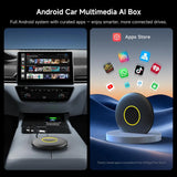 ATOTO CB6 Wireless CarPlay Adapter, 8G+128G, AI Box with AI DriveChat, GPS Tracking, Dual Bluetooth, 4G LTE (Black)
