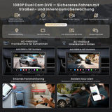 ATOTO X10G209E 9 Zoll Double Din Autoradio – Front- & Rückfahrkamera-Eingang 1080P, QLED Touchscreen, 8GB+128GB Android Autoradio, Wireless CarPlay & Android Auto, 4G LTE, Wi-Fi, Bluetooth, USB, DSP, AMP, Subwoofer, GPS