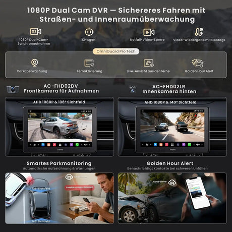 ATOTO X10G209E 9 Pouces Autoradio Double Din – Entrée Caméra Avant et Recul 1080P, Écran Tactile QLED, 8GB+128GB, CarPlay sans Fil, Android Auto, 4G LTE, Wi-Fi, Bluetooth, DSP, AMP, SUB, GPS