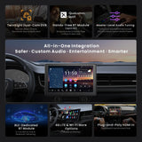 ATOTO X10G110E 10" Single Din Head Unit, QLED Floating Screen, 8GB+128GB, Wireless CarPlay and Android Auto, 4G LTE, In-Dash Navigation, Dual Phone Connection, 2 Bluetooth, 36B-EQ