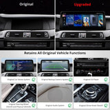 ATOTO S8BM5S412B8PN 12,3" Radio coche – Compatible con BMW Serie 5 F10/F11 CIC (2011-2012), Bluetooth, CarPlay y Android Auto inalámbrico, GPS para coche, DriveChat AI, 2 Bluetooth, 4G LTE