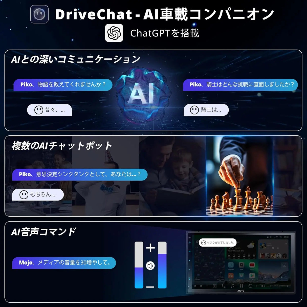 ATOTO X10 7インチ 2DINディスプレイオーディオ｜ダッシュカメラ付き