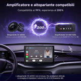 ATOTO CA-AEC122DL Amplificatore Auto 4x60W RMS, 4 Canali, Classe D TI TPA3221, EQ Personalizzabile, Compatto, Cavo Alimentazione 2m, Compatibile con Stereo ATOTO