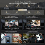 X10 10.1 inch Knob Single DIN & Double DIN Car Stereo, with Passenger Entertainment Screen, AI Vision