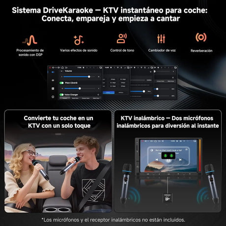 ATOTO V10G2D7OC Radio AI 2 DIN Android 7'' QLED, Karaoke en Coche, 6G+128G, Grabación Simultánea 4 Cámaras, aptX HD Bluetooth, 4G SIM/Wi-Fi, Wireless CarPlay & Android Auto
