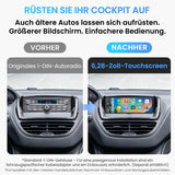 ATOTO F7WE 6.28 Zoll Autoradio 1 DIN mit Kabellosem CarPlay & Android Auto