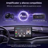 ATOTO CA-AEC122DL Amplificador de Auto Compacto 4x60W RMS, 4 Canales, Clase D TI TPA3221, EQ Personalizable, Cable de Alimentación 2m, Compatible con Estéreos ATOTO