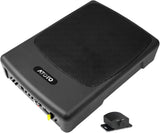 ATOTO 10 inch Under Seat Powered Car Subwoofer with Built-in Amp, Ultra Slim Active Amplified Subwoofer with Variable Bass Boost, 400W Max Power, Remote Sub Control