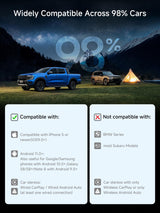 Carplay Wireless Adapter, Magic CarPlay Box Supports for Netflix/YouTube/TF Card, 4GB+32GB AI Box Carplay, Plug & Play, Drivechat with AI Skills, Dual WiFi, Bluetooth, Fits for OEM Wired CarPlay Cars