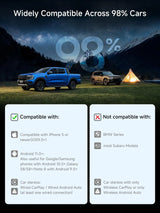 ATOTO CB4B Wireless CarPlay AI Box, Magic CarPlay Adapter with Netflix & YouTube, 4GB+32GB, Plug & Play, Dual Wi-Fi & Bluetooth, for OEM Wired CarPlay Cars