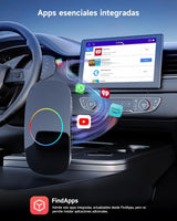 ATOTO CB4DT AI Box Android Adapter für Auto, Kabelloses CarPlay & Android Auto [4GB+32GB] Multimedia Streaming Box (YouTube/Netflix/Disney+) Dual Bluetooth/WiFi GPS Integriert OTA Schwarz