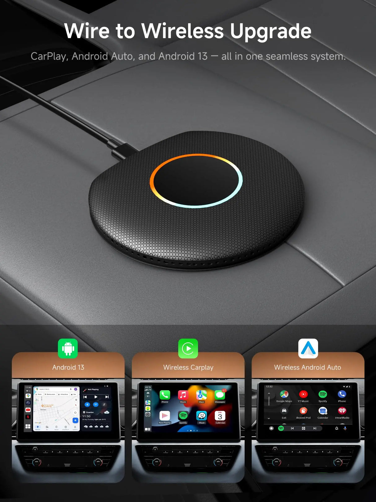 ATOTO CB6 CarWave, Wireless CarPlay Adapter