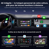 ATOTO S84G2D7PB 7" Autoradio Android 2 DIN Écran Tactile avec Éclairage d'Ambiance, Alerte de Collision d'Urgence, Surveillance de Stationnement, DSP Hi-Fi avec Sorties 4V