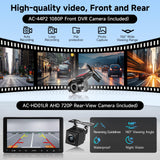 ATOTOZONE Double-DIN Car Stereo 9 Inch Android Car Radio, Wireless CarPlay&Android Auto, Backup Camera and Dashcam, AI Dialogues, WiFi/BT/USB, GPS Tracking, 24B EQ&DSP, 4 * 45W AMP