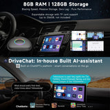 ATOTO CarWave CB6D wireless CarPlay adapter Magic Box CarPlay Video Box - Wireless CarPlay/Android Auto/Android 13 OS, 8GB+128GB, 4G LTE, WiFi, Dual Bluetooth, GPS, YouTube/Netflix Support, microSD, OTA, Black