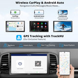 ATOTOEXCEL S8MS 7 Pulgadas Radio 2 DIN Android, 8 núcleos, 4G LTE Integrado, CarPlay&Android Auto inalámbrico,Tethering WiFi/BT/USB, cámara de Marcha atrás, 4G+32G, GPS Navi, DSP, HD LRV