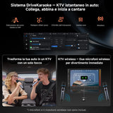 ATOTOEXCEL V10 Autoradio 2 Din Android 7" QLED, Karaoke in Auto, Registrazione Simultanea a 4 Telecamere, 4G SIM/Wi-Fi/USB Tethering, aptX HD Bluetooth, DSP Audio 7.1.2, IA Agentica