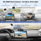 ATOTO 9" Sat Nav with 1080P Dashcam & Backup Camera, QLED Touchscreen, Wireless CarPlay & Android Auto, 4+32G, 4G LTE, GPS Navigation, WiFi, Dual Bluetooth, USB & Steering Wheel Control