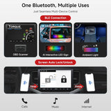 ATOTO A5LG209T 9" Double DIN Car Stereo, Touchscreen, Backup Camera, 2+32G, Wireless CarPlay and Android Auto, GPS, WiFi, Bluetooth, 24-Band EQ, USB