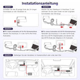 ATOTO CA-AEC122DL Kompakter 4-Kanal Auto-Verstärker, RMS 4x60W, Klasse D TI TPA3221, 2m Stromkabel, Anpassbarer EQ, Kompatibel mit ATOTO Autoradios