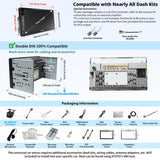 ATOTO A6 PF 7 Zoll QLED Touchscreen Android Doppel-DIN Autoradio, Wireless Carplay & Android Auto, DAB+ Radio/GPS/Mirror Link, Dual BT, WiFi/BT/USB Tethering, HD LRV mit Rückfahrkamera, A6G2B7PF-S01