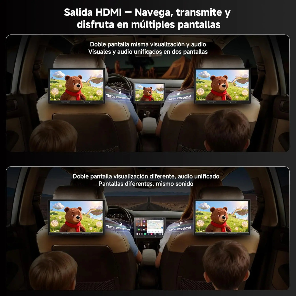 ATOTO V10G211OC 10 Pulgadas Android Radio Coche 2DIN, 6GB+128GB, Bluetooth 5.4/Wi-Fi, CarPlay y Android Auto inalámbricos