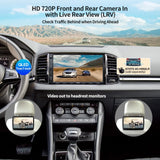 ATOTOEXCEL Autoradio 2 Din met DAB+ ontvangst, draadloze Carplay & Android auto, 7 inch QLED-scherm voor auto met Bluetooth, snel opladen, spiegellink, HD LRV, AM/FM/AUX