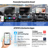 ATOTO 9 Inch Android Portable Car Stereo with 4G+32G, Wireless CarPlay and Android Auto, in Dash GPS Navigation System with 4G Dual BT WiFi Dashcam Backup Camera, P909PRS3
