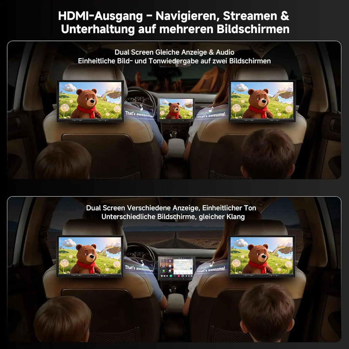 ATOTO V10G211OC 10-Zoll Android Doppel-DIN Autoradio, 6GB+128GB, Bluetooth 5.4/Wi-Fi, Wireless CarPlay & Android Auto