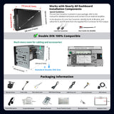 ATOTO A6G2C7PF 7" Double Din Car Stereo with Backup Camera, 8-Core Android Head Unit, Fully Laminated Screen, Wireless CarPlay & Android Auto, ChatGPT, GPS Navigation, LRV, WiFi/BT/USB