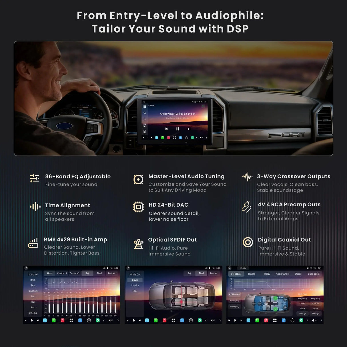 ATOTO X10DG209E 9" QLED DAB Autoradio 2 Din Android, 8+128G, Wireless CarPlay & Android Auto, 4G LTE, AI Voice Assistant, GPS Tracking, Dual MIC & Bluetooth, LRV, 36-Band EQ, HDMI Input