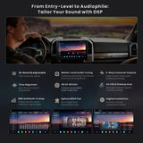ATOTO X10DG209E 9" QLED DAB Autoradio 2 Din Android, 8+128G, Wireless CarPlay & Android Auto, 4G LTE, AI Voice Assistant, GPS Tracking, Dual MIC & Bluetooth, LRV, 36-Band EQ, HDMI Input
