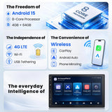 ATOTO S8L 7inch AI Android Double Din Car Stereo, w/OBD, 4G SIM+WiFi,4G+64G