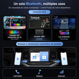 ATOTO A5LG2B7T 7" Android Radio Coche 2 DIN con CarPlay & Android Auto Inalámbrico, Escáner OBD2 Bluetooth, Pantalla Táctil, GPS Navegación, Wi-Fi/USB/FM/AM/RDS, DSP/LRV