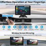 ATOTO P8 GPS Pour Voiture 7" - Android Auto/CarPlay Sans Fil, Double Caméra 1080P, WDR, Variateur Auto, Charge Rapide